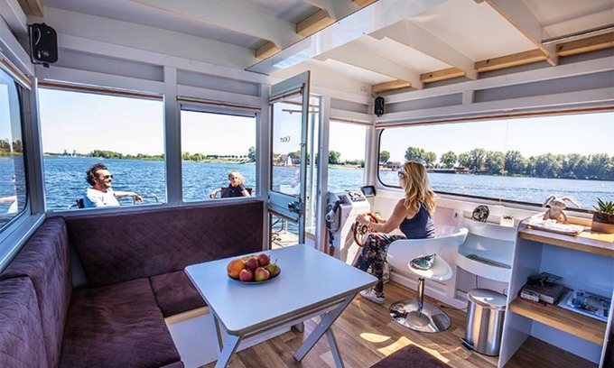 Ophoven Location De Bateaux | Attractive houseboat in Kinrooi with terrace
