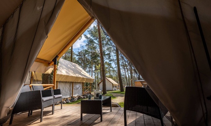 Zutendaal Location De VR | Attractive Tent Lodge Maastricht at 16 km