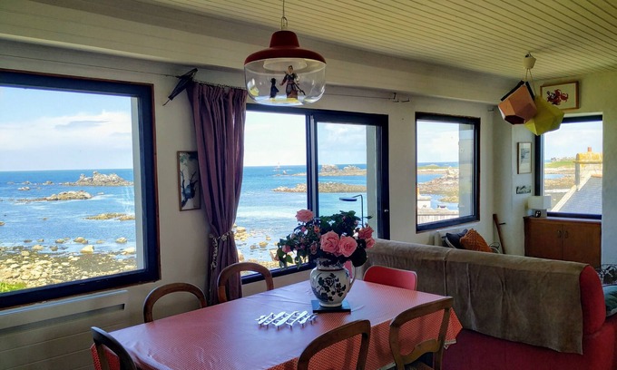 Porspoder Maison | Maison de pêcheur atypique, vue mer imprenable sur la mer d'Iroise