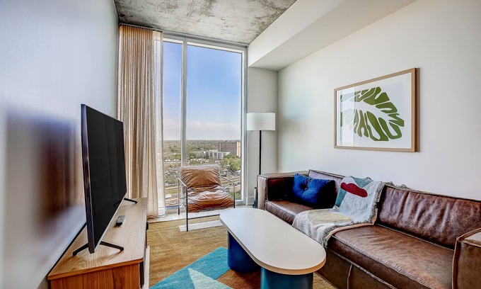 Rainey Street Historic District Copropriété | Austin hideaway in the heart of the city with rooftop pool, terrace, and gym