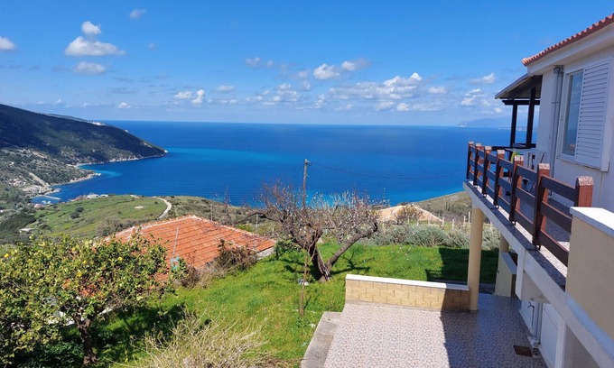 Angon Maison | Azure Horizon Apartment - Kefalonia , with Sea View, Balcony & Wi-Fi