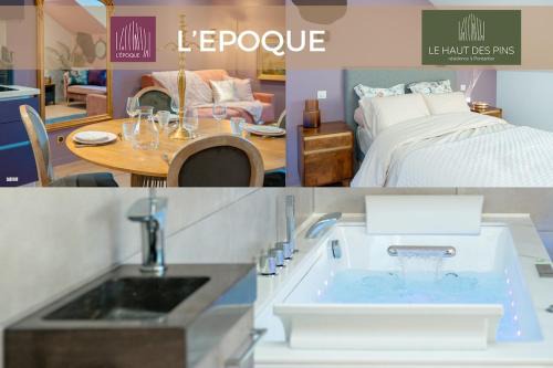 Pontarlier Appartement | Baignoire Balnéo romantic experience - L'époque