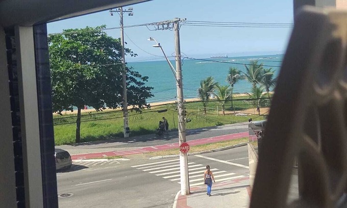 Vila Velha Appartement | Balcony with sea view at Praia da Costa