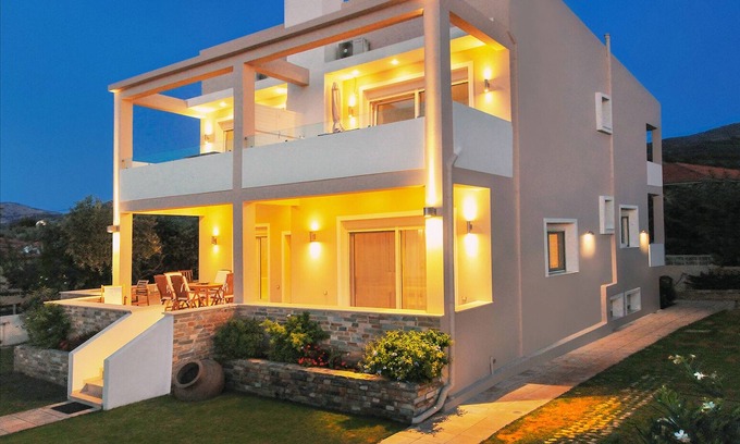 Skala Sotiros Appartement | Balcons sur mer - L'Appartement Blanc
