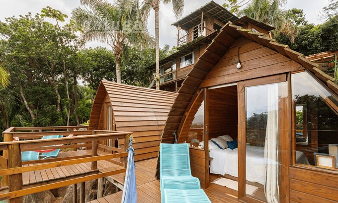 Praia do Rosa Location De VR | Cabane Bali avec Vue – Pousada Sunset View