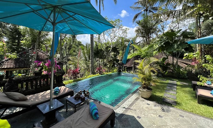 Melayang Villa | Villa BALINESE EXOTIC avec piscine et vue sur la vallée