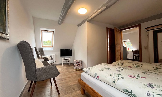 Biendorf Appartement | Baltic Sea vacation apartment 1-left / maisonette / upper floor with balcony - FeWo's am Gutshaus