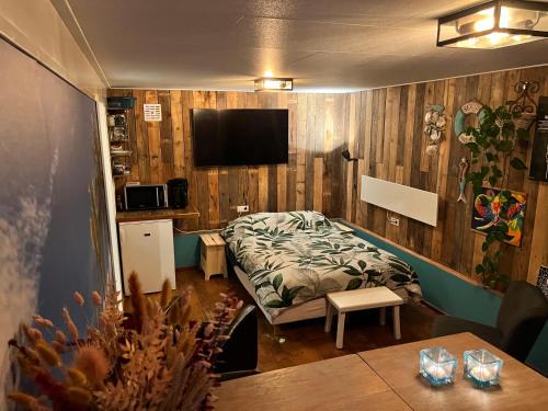 Schoonebeek Appartement | Beach House met badkamer, boxspring & airco