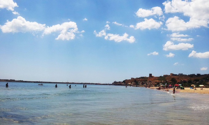 Porto Palo Maison | Pavillon de plage Porto Palo Menfi Drapeau bleu. 50 mètres de la plage!
