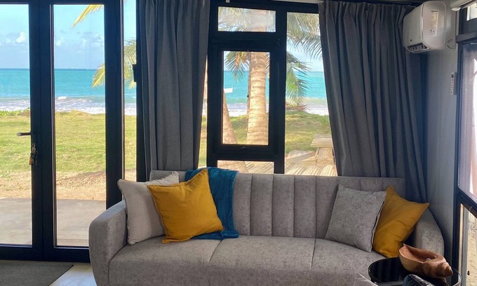 Playa Fortuna Maison | Beachfront Bliss: Modern Oceanfront Retreat w/ El Yunque Views