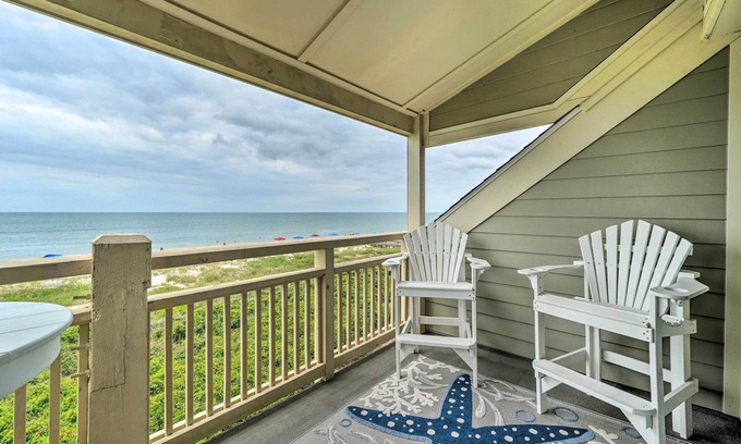 Caswell Beach Copropriété | Beachfront Condo w/ Unobstructed Ocean Views!