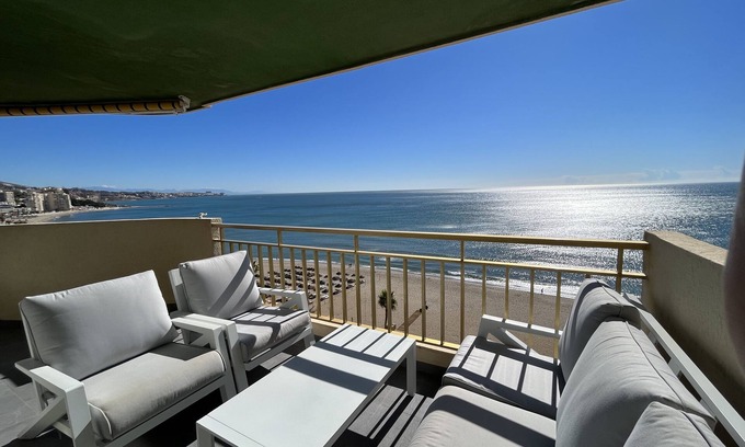 Torreblanca Maison | Beachfront. Fantastic Views and beautiful pool/gardeens, 3 Bedrooms, 2 Bathrooms