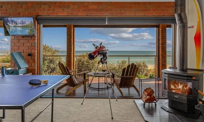 Chelsea Maison | Beachfront home with direct beach access and 180 degree bay views!