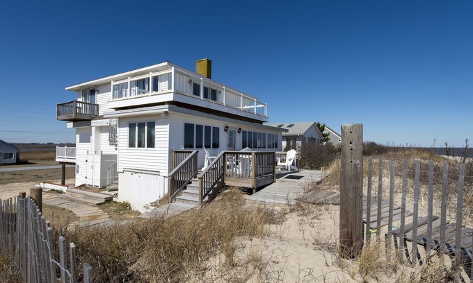 Prime Hook Beach Maison | 5 BR en bord de mer sur Primehook Beach