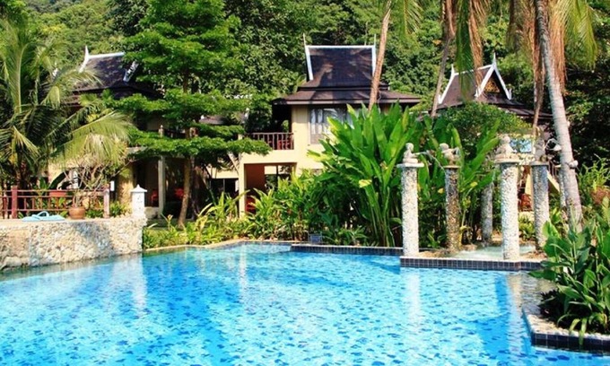 Ko Chang Station Balnéaire | Station balnéaire, vue supérieure sur le jardin