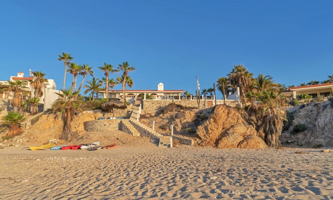 Zona Centro Villa | Beachfront Villa + Casitas w/ pool. 6 BR