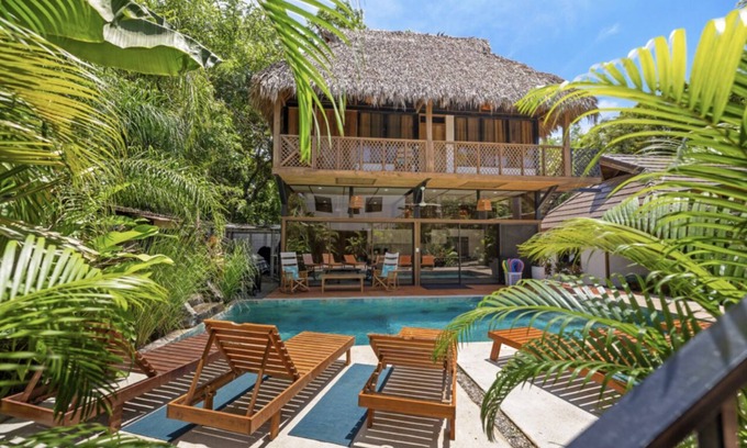 Avellanas Beach Maison | Beachside Property, Pool, Sleeps 28, Surfers Dream, 100 steps to the Beach.