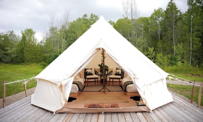 Miller Lake Maison | “Bear Cave” Luxury Glamping Tent | Tobermory