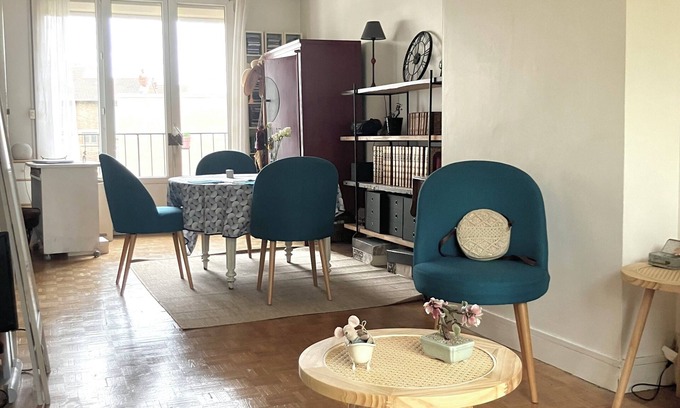 La Garenne-Colombes Appartement | Beau 3 pièces ensoleillé à La Garenne-Colombes, idéal pour visiter Paris!