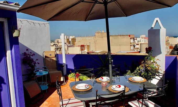 Sant Carles de la Rapita Appartement | Beautiful duplex with sea and mountain views