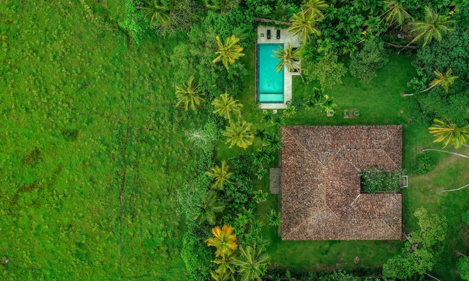 Unawatuna Villa | Belle villa de 4 chambres avec personnel, touche très personnelle Surplombant les rizières