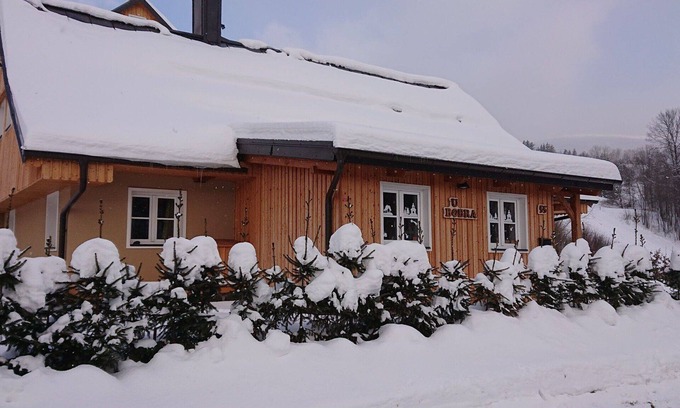 Rokytnice nad Jizerou Villa | Appartement dans une maison de vacances avec WIFI, TV, patio, animaux admis, vue panoramique