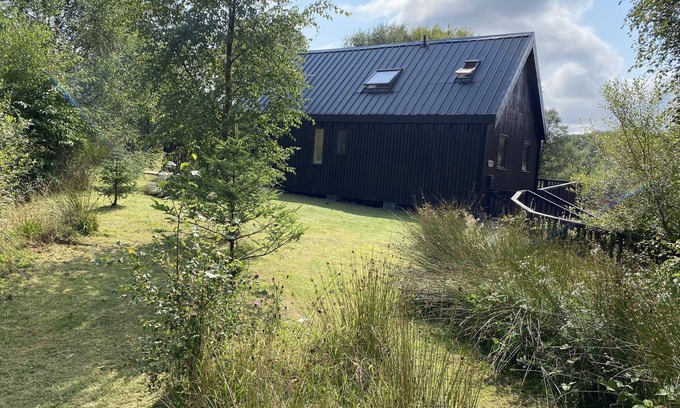 Dallavich Cabine | Beautiful cabin with log burner, wood fired hot tub and stunning views.
