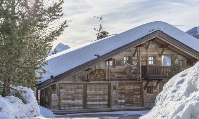 Megeve Chalet De Ski | CHALET SUR LES PISTES - LE CARIBOU - MEGEVE (SECTEUR TELECABINE ROCHEBRUNE)