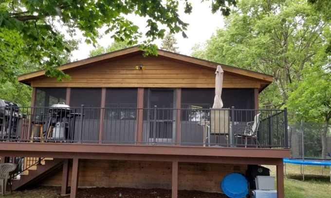 Darwin Maison | Belle maison sur Washington Washington - Ponton et bateau de pêche inclus dans la location