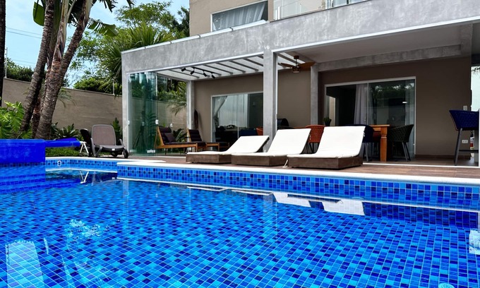 Juquehy Maison | Beautiful house for rent on Juquehy beach with barbecue, swimming pool and sauna