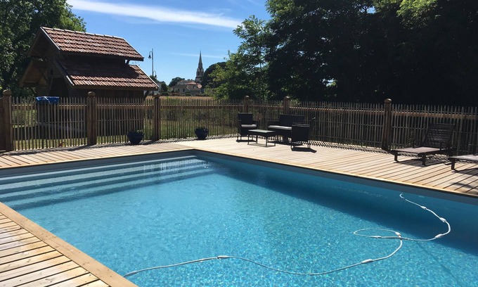 Rion-des-Landes Maison | Magnifique maison landaise dans un airial avec piscine