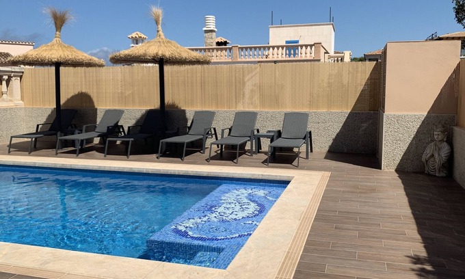 Badia Gran Maison | Beautiful house with sea views, heated saltwater pool, BBQ & air conditioning