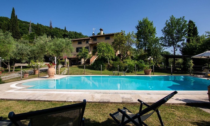 Castiglion Fiorentino Villa | Maison de vacances privée avec piscine privée, WIFI, climatisation, TV, terrasse, près de Arezzo