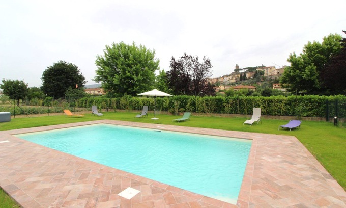 Castiglion Fiorentino Villa | Maison de vacances privée avec WIFI, climatisation, piscine privée, TV, terrasse, près de Cortone