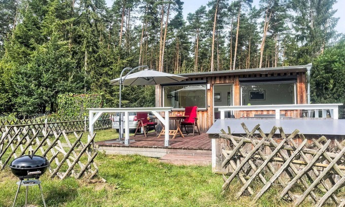 Rheinsberg Maison | Merveilleuse maison de vacances privée pour 2 personnes avec TV, terrasse et animaux admis