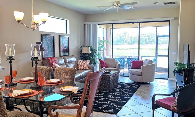 Gran Paradiso Villa | Beautiful spacious 2br/2ba villa on golden pond