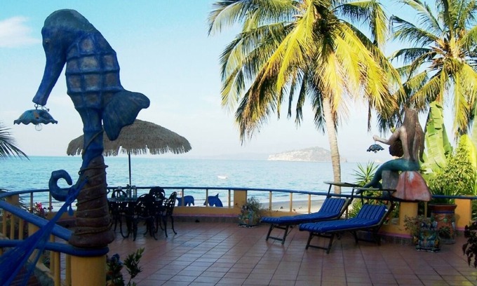 Los Ayala Villa | Belle suite spacieuse avec grande terrasse avec vue spectaculaire sur une plage de sable