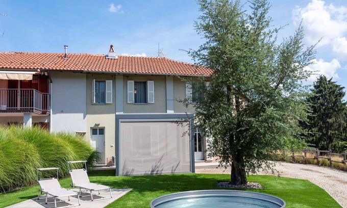 Portacomaro Maison | Magnifique maison de vacances pour 4 personnes avec piscine privée, WIFI, TV et terrasse