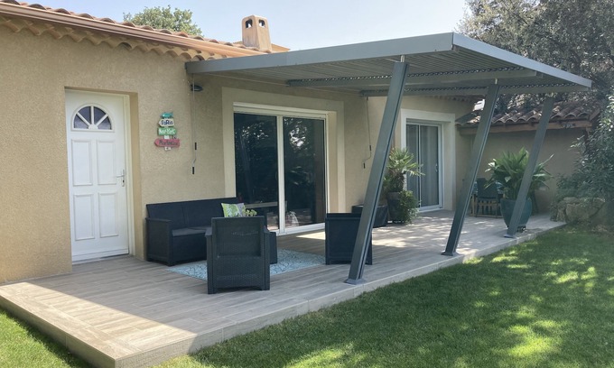 Saint-Alexandre Villa | Belle villa de plein pied climatisée avec piscine, vue imprenable !