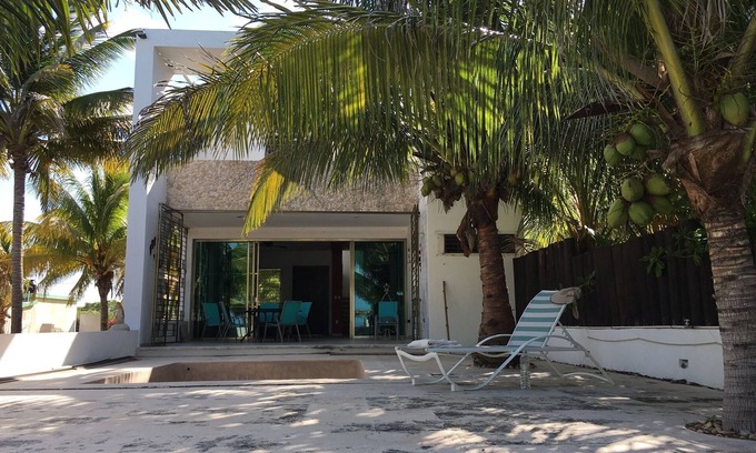 Telchac Puerto Maison | Belle villa sur la plage avec piscine