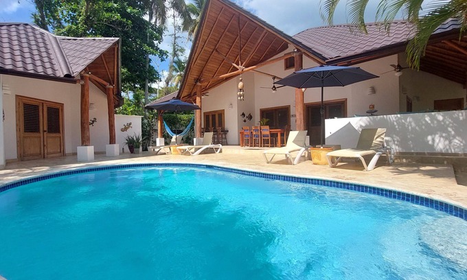 Las Terrenas Villa | Belle villa avec piscine privée à 5 minutes à pied de la plage de Las Ballenas!