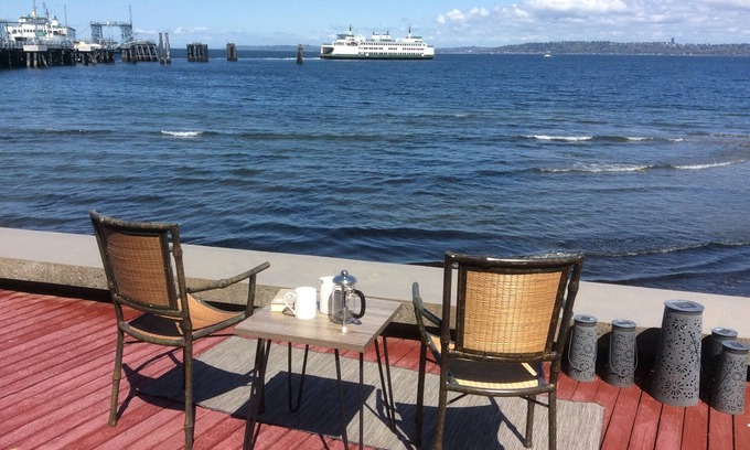 South Colby Maison | Belle cabine de bord de mer sur North Vashon Island