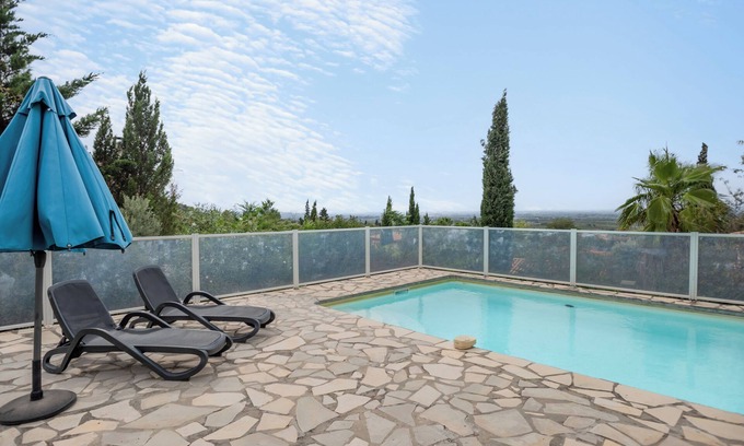 Oupia Villa | Villa magnifiquement située avec piscine privée