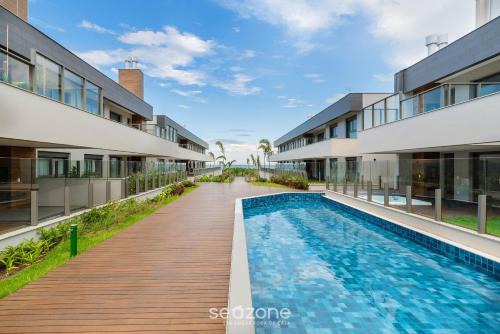 Morro das Pedras Appartement | Lindo Apto Zen Pé na Areia com Jacuzzi em IBC0205