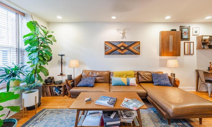 Passyunk Square Maison | Bedroom in thoughtfully decorated East Passyunk home (South Philadelphia)