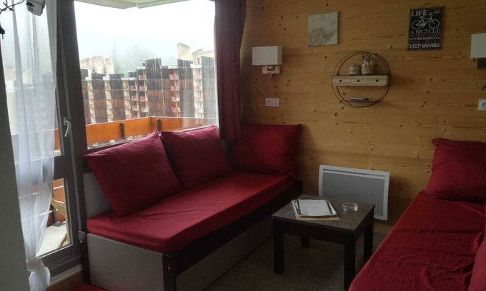 Macot-la-Plagne Appartement | Bellecôte 4pers. 1 Chambre, Piscine, Balcon Sud, ski aux Pieds
