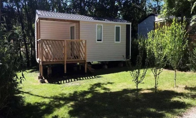 Rives Maison | Camping de Bergougne*** - Mobil home LOGGIA 3 pièces 4 personnes