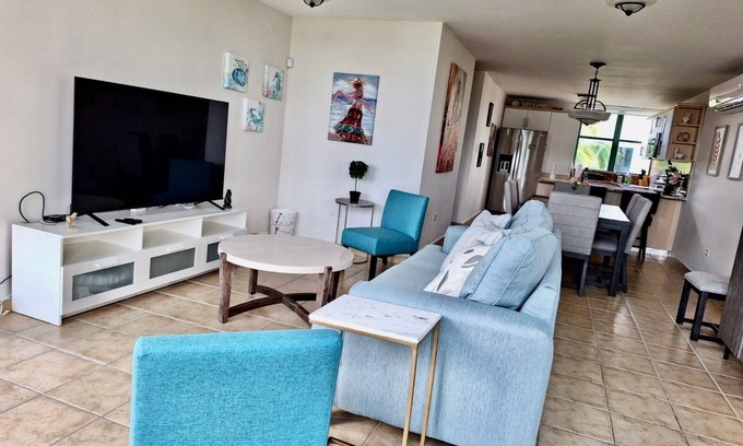Las Carreras Copropriété | BEST AQUATIKA PENTHOUSE: truly beachfront, 10 beds, 5 rooms, 10 person capacity