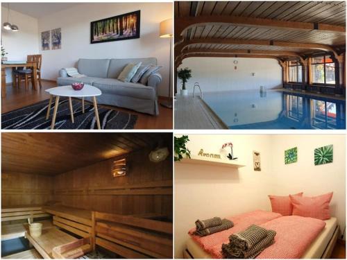 Schonach im Schwarzwald Appartement | Black Forest Schwarzwaldliebe Pool Sauna Tennis Tischtennis Wifi Netflix Natur