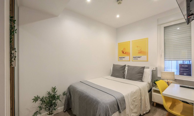 Gaztambide Lit Et Petit-Déjeuner | Blasco de Garay, double room with gym 121